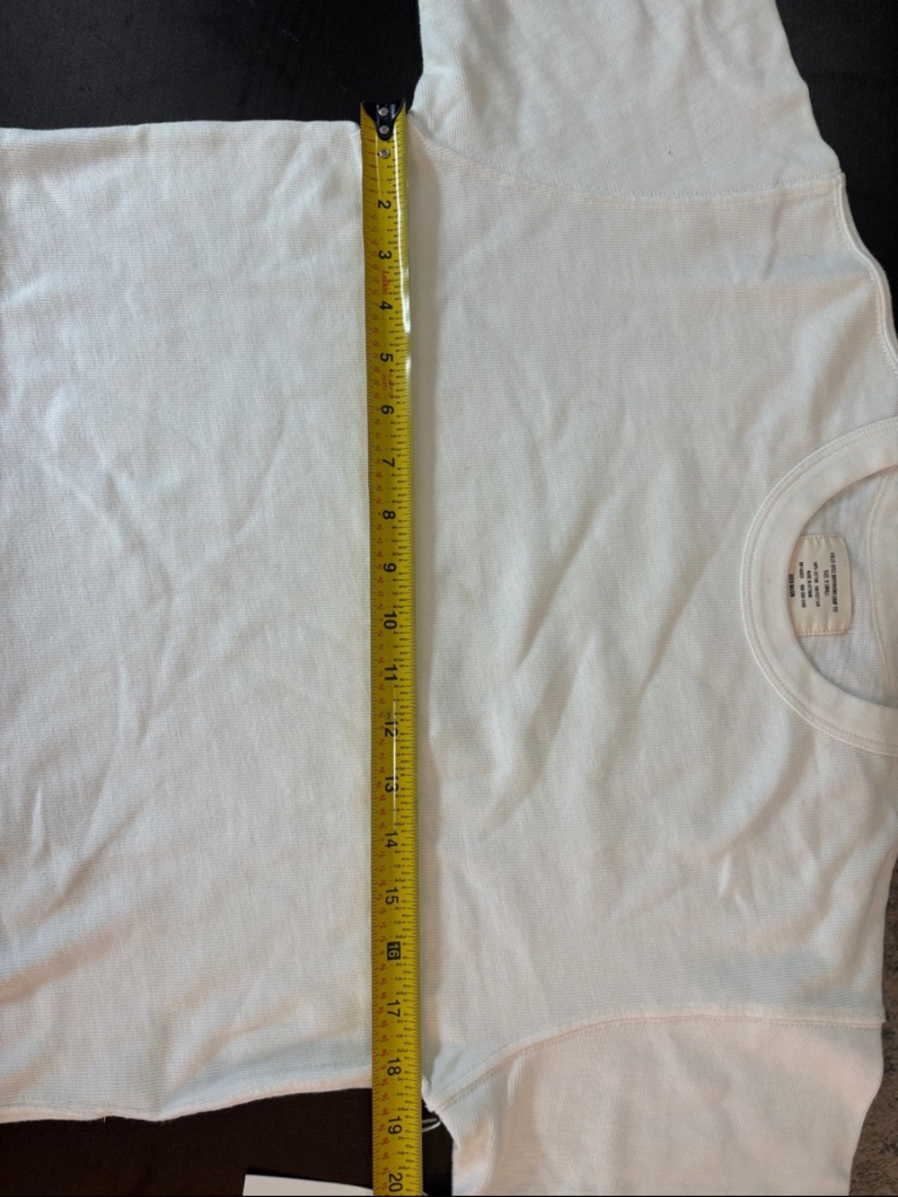 Neat Buck Mason Women’s White Field Spec Boyfriend Crop Tee XS/S Retail $62 - Picture 4 of 8